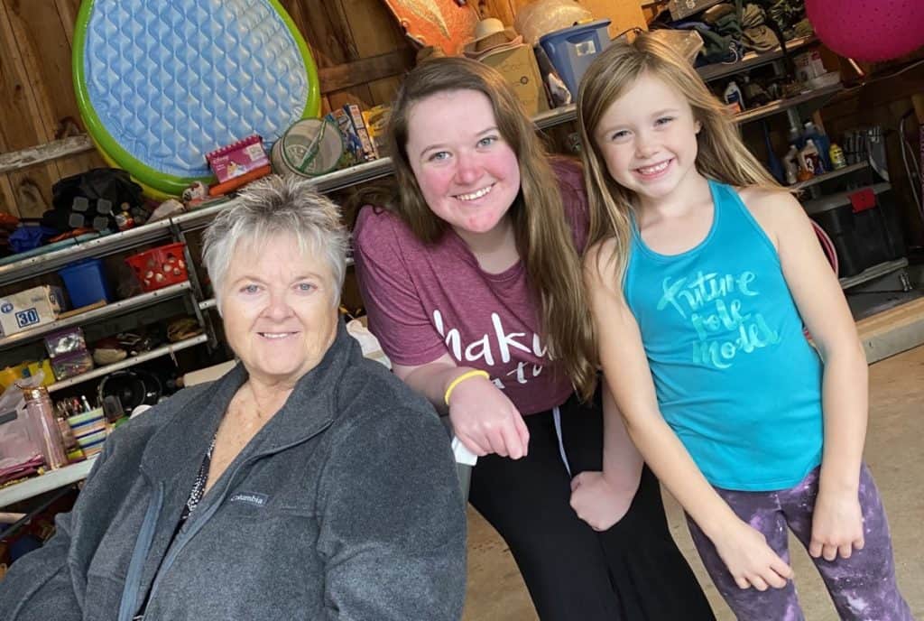 My mom, me, and my niece